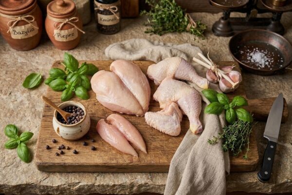 🐔 Kurczak wiejski (ok. 3 kg) – poporcjowany dla Twojej wygody