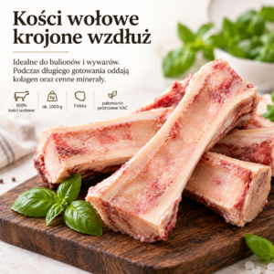 Kości wołowe krojone wzdłuż